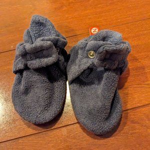 Blue Zutano Fleece Booties, 18 months